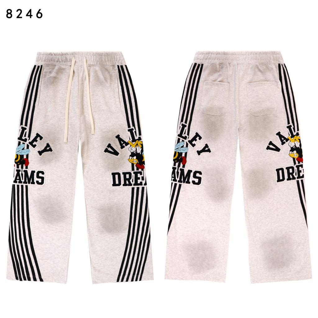 Vale Forever Anthem Bee Loose Striped Embroidered Washed Booted Hoodie Hoodie Set