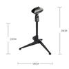 Adjustable Microphone Stand Desktop Tripod Table Stand Clip Holder Bracket Desktop Triangular Microphone Stand