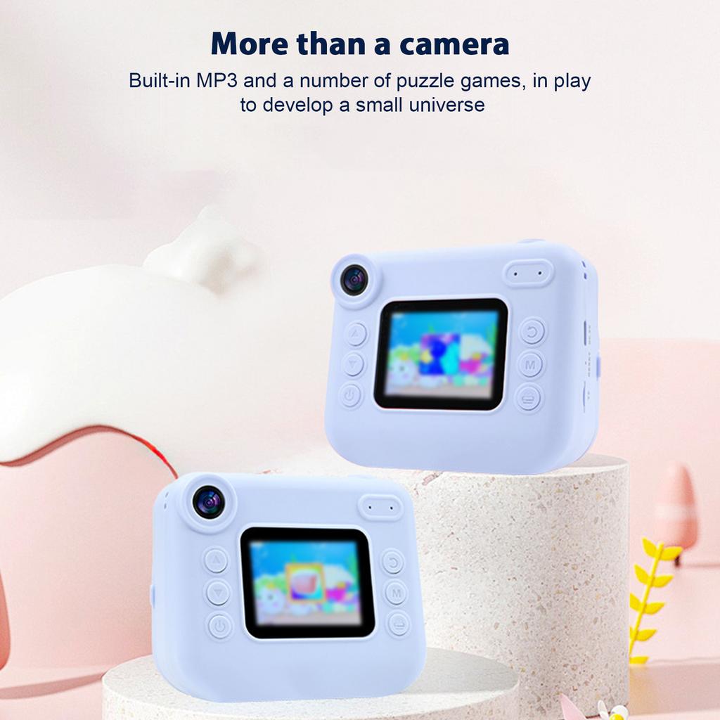 Kids   Print Camera 1080P Digital Video Camera for Kids Age 3+ Years Old 2.0 Inch Screen Toddler Travel Camera for Boys Girls with Print Paper