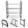 4-layer Metal Shoe Rack Easy Assembly Metal Space-saving