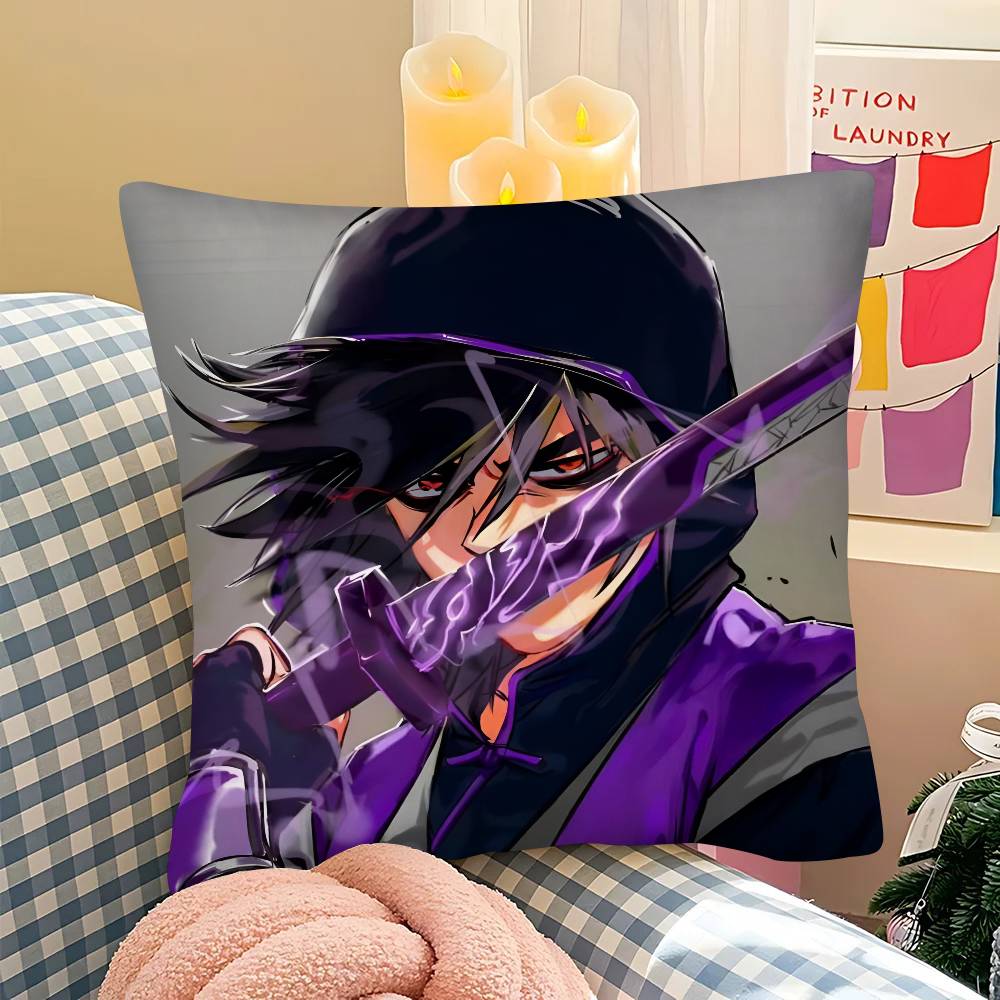 pc KKiller Chat Ronin Misaki Pillow Case Fashion Square Pillowcase Bedroom Sofa Room Ins Decoration Leisure