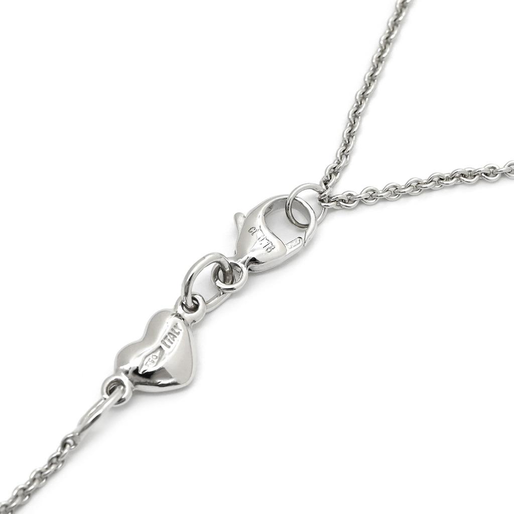 Ponte Vecchio - Cross motif diamondNecklace K18WG/diamond Array
