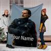 Custom Name The Walking Dead Theme Printed Blanket - Perfect for Couch, Bed, Travel & Outdoor Use | Machine Washable, Cozy & Durable.