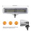 LED Work Light Marine, 18W Dual Color White Blue, 316 Stainless Steel Brackets, Boat Searchlight, for Yacht Truck Offroad, 12V