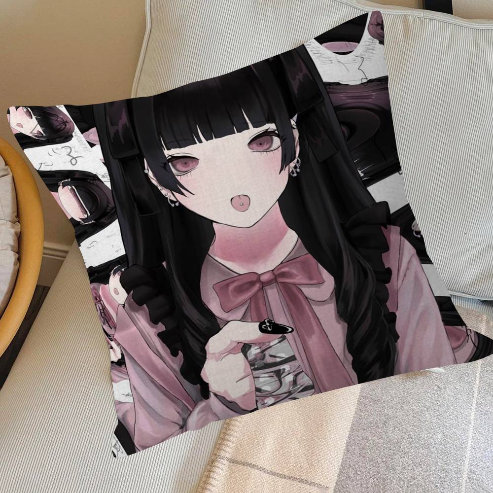 Anime Jirai Kei Desen Animat Design Frunză de Arțar Husa Pernă Decor Recoltă Fericită de Toamnă Decor de Sărbătoare Husa Pernă