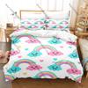 Kawaii Cartoon Rainbow Bedding Set Single Twin Full Queen King Size Bed Set Adult Bedroom Duvetcover Sets Anime Bed Sheet Set
