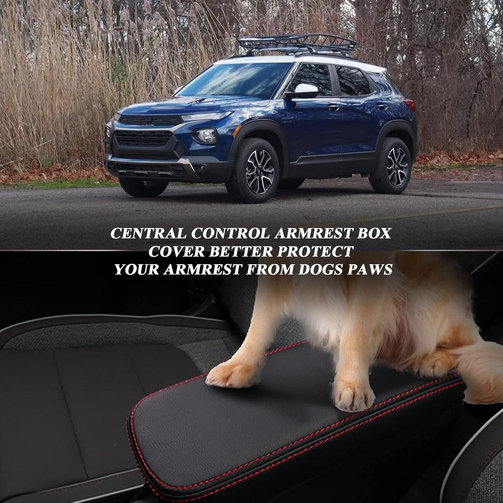 BIBIBO 2025 Chevy Trailblazer Center Console Cover for 2021-2023 2024 2025 Chevy Trailblazer Console Lid,Trailblazer Arm Rest Pad Cover,2025 Chevy