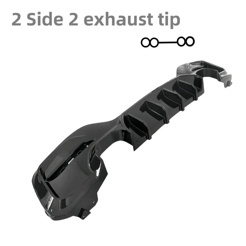 Diffuseurs Splitters Arrière Noir Brillant Style MP Pour BMW Série 1 M Sport F20 F21 M135i M140i 2015-2019 Kits Carrosserie Tuning