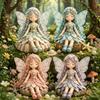Cute Fairy Dolls Comprehensive Patchwork Kit Ring Fabric Green 30 Cm 1 Pc