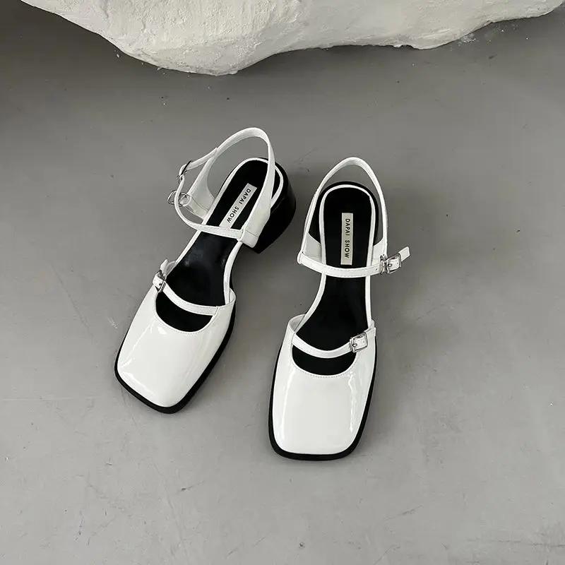 Fashion Mary Jen Ladies Shoes Wholesale Vip High Quality Pvc Women's Closed Sandals Cheap Liquidation Sandal Low Price Designer Footwear