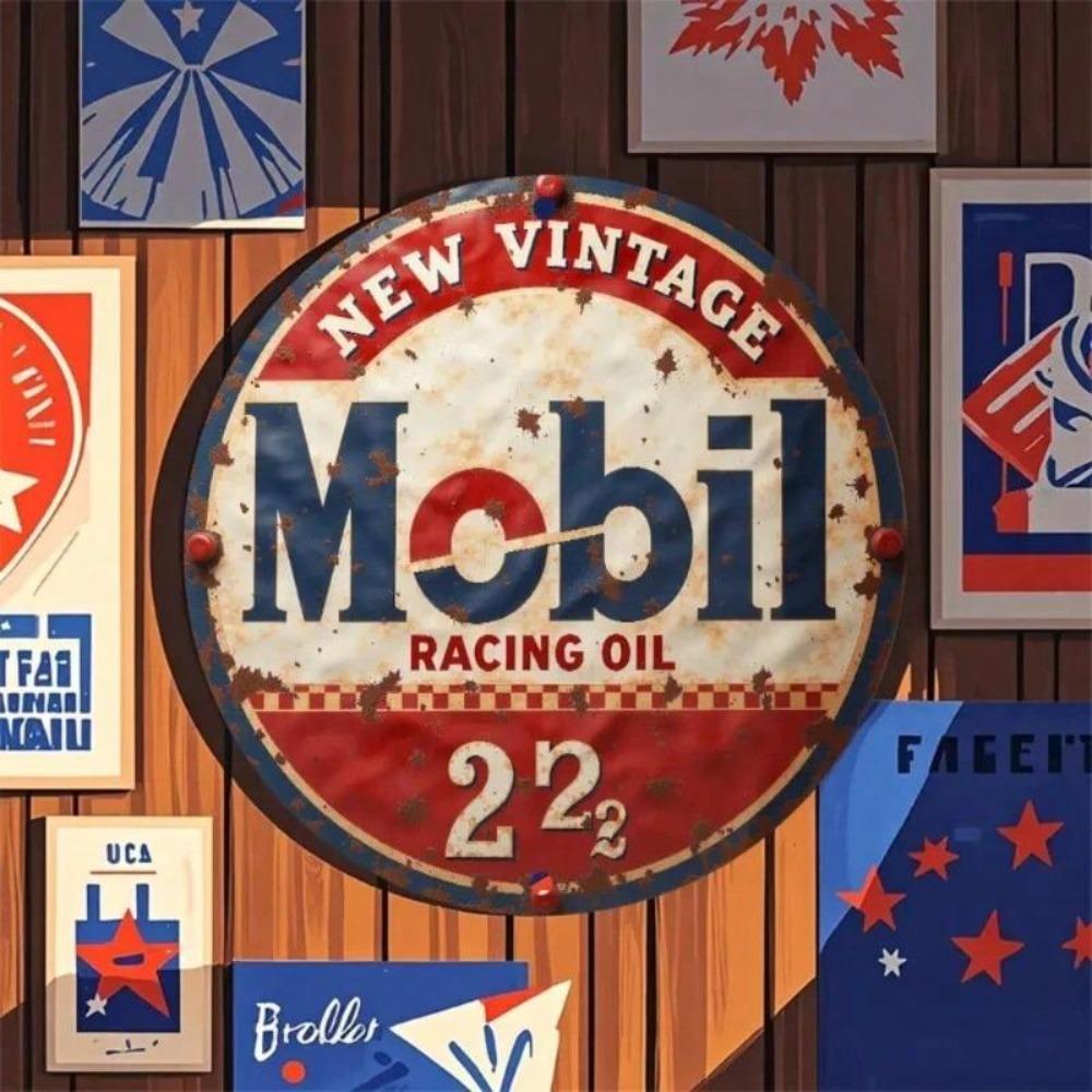Vintage Metal Tin Sign Garage Decor Industrial Wall Art Man Cave Pub