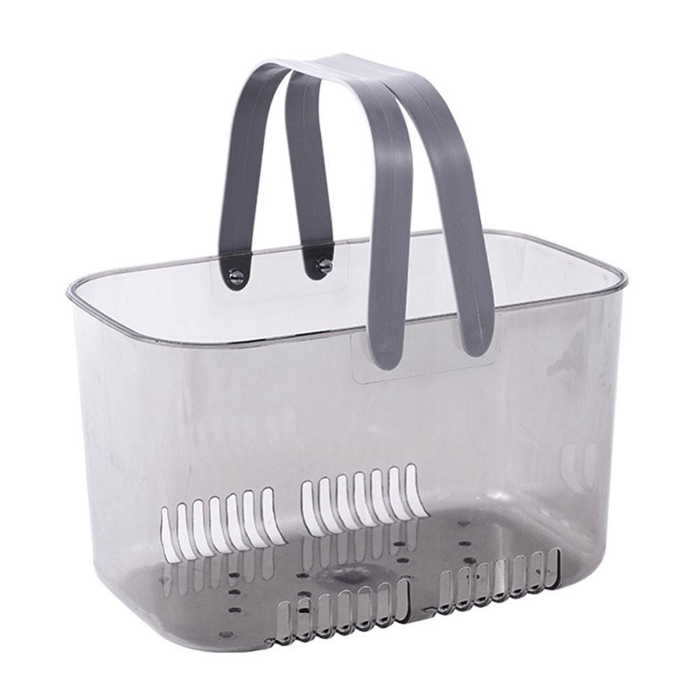 Bathroom Storage Stylish Organizer Transparent Shower Basket серый