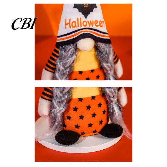 Halloween Hanging Ornaments Gnome Decor, Rudolph Faceless Doll Figurine for Shelf Table, Spooky Party Decorations Cute Ornament Home, Trick