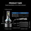 Led Headlight Bulbs, Hi/Lo Beam, 9005/Hb3 9006/Hb4 H11, 6000K White Light, 160W, Canbus Fast Cooling 80,000Hrs Lifetime For Cars