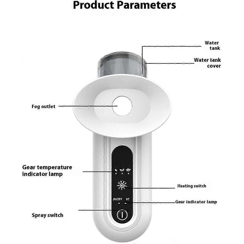 Nano-Augen-Nebel-Dampfsprüher, Mini-Handheld-wiederaufladbarer Augentropfen-Zerstäuber, Augen-Dampfer für trockene Augen mit warmer Kompresse