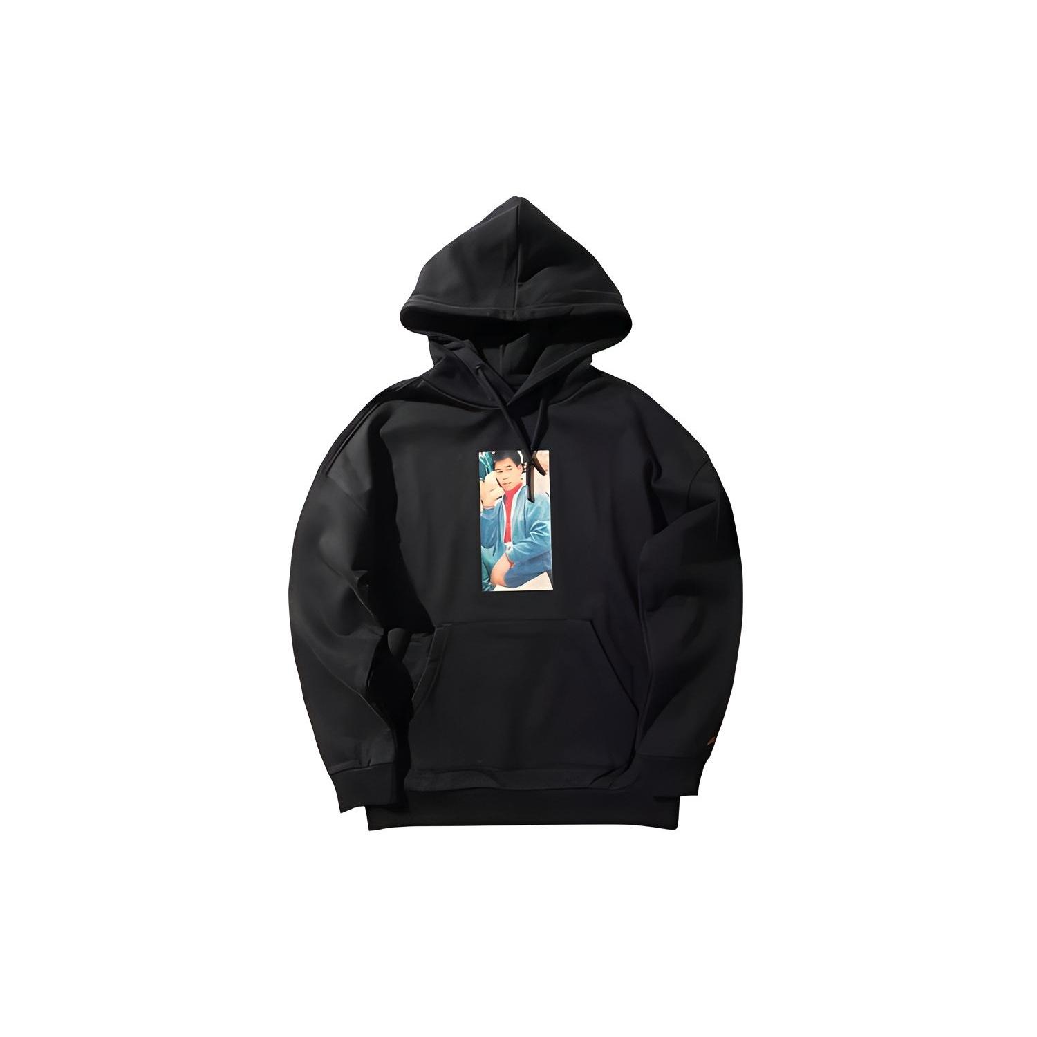 Li-Ning Character Graphic Hoodie Black Men s AWDNB63-1 S