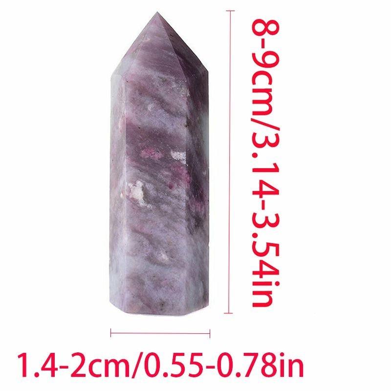 Beautifully Authentic Pink Tourmaline Tower Quartz Crystal Point Wand For Reiki Healing