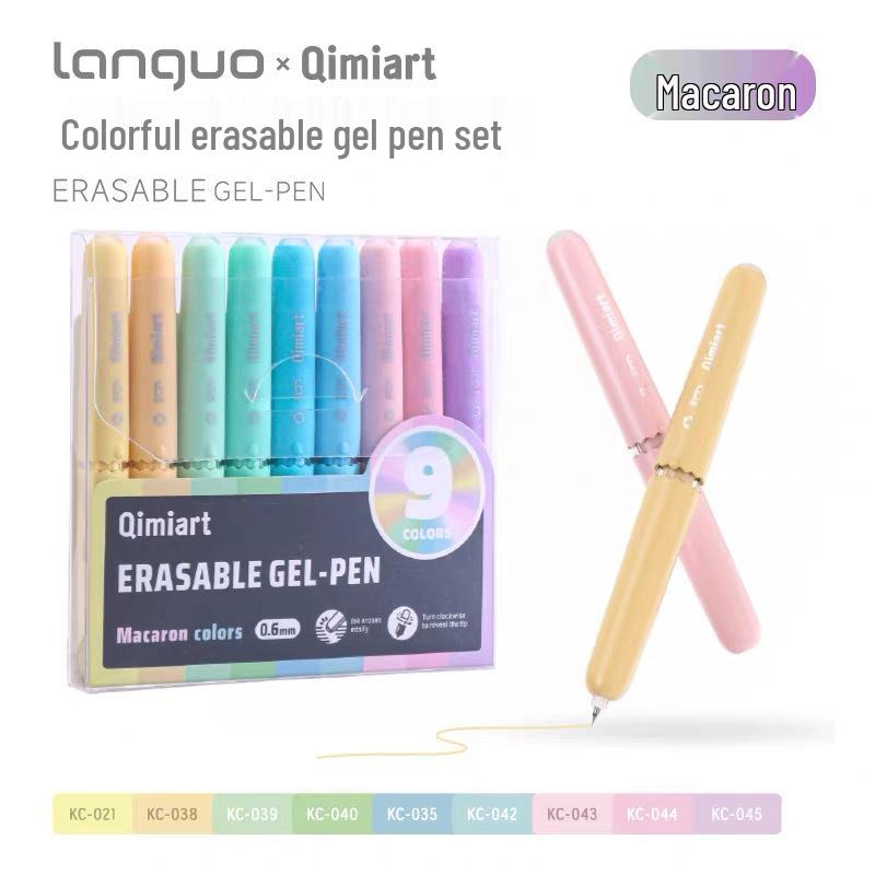 

Blue Fruit 45-Color Thermal Sensitive Erasable Pen Set - 9-Color High-Quality Painting & Journal Marker Pens 0.5mm