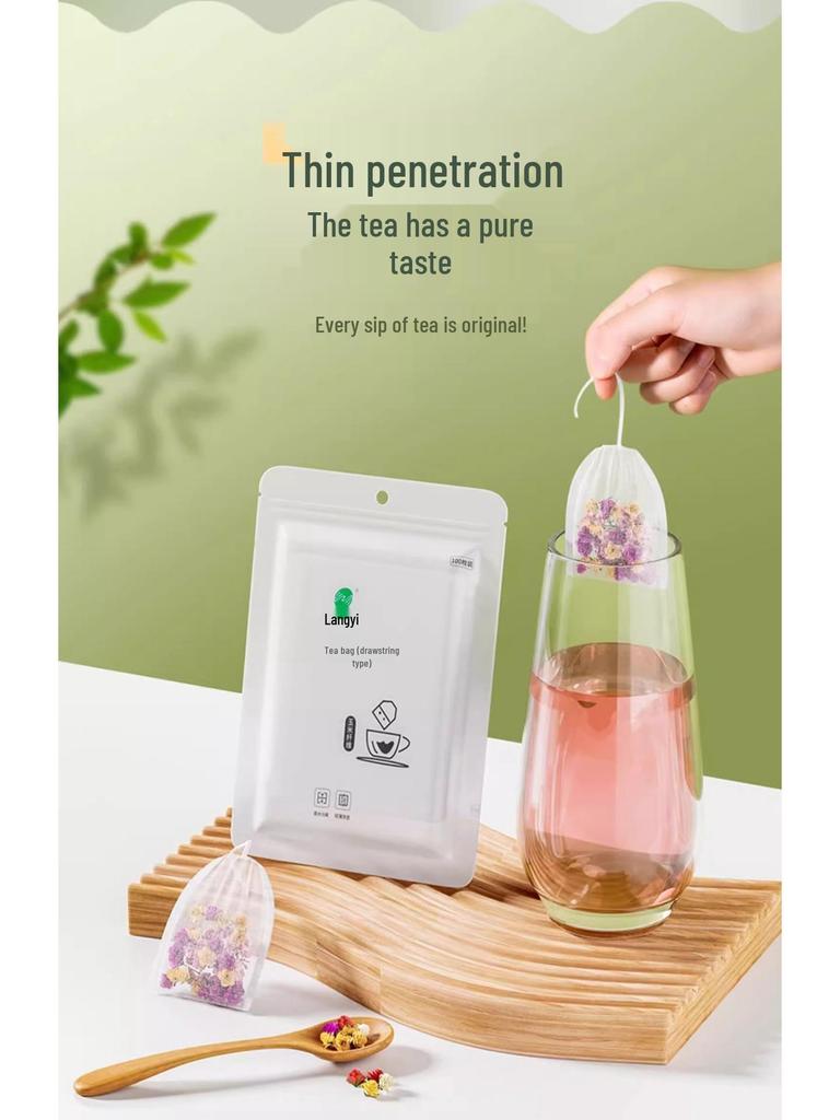 Ponyi Corn Fiber Disposable Tea and Seasoning Bags for Infusing