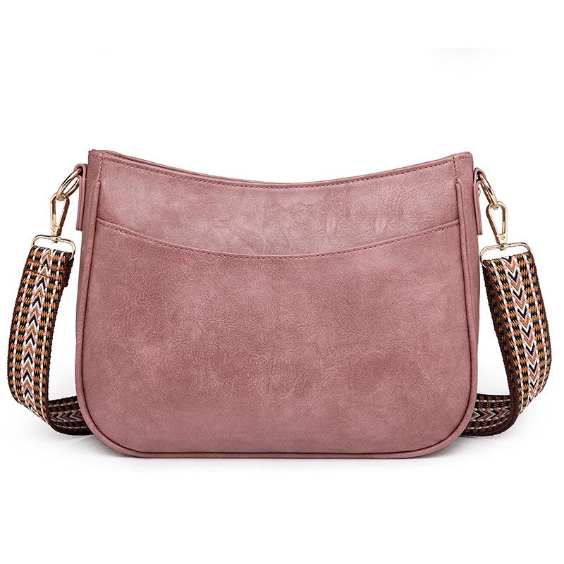 

Soft Leather Bag for Women s Work and Commuting, Underarm Bag for Casual Women, Single-shoulder Bag with Large Capacity, Retro Crossbody Bag рожевий