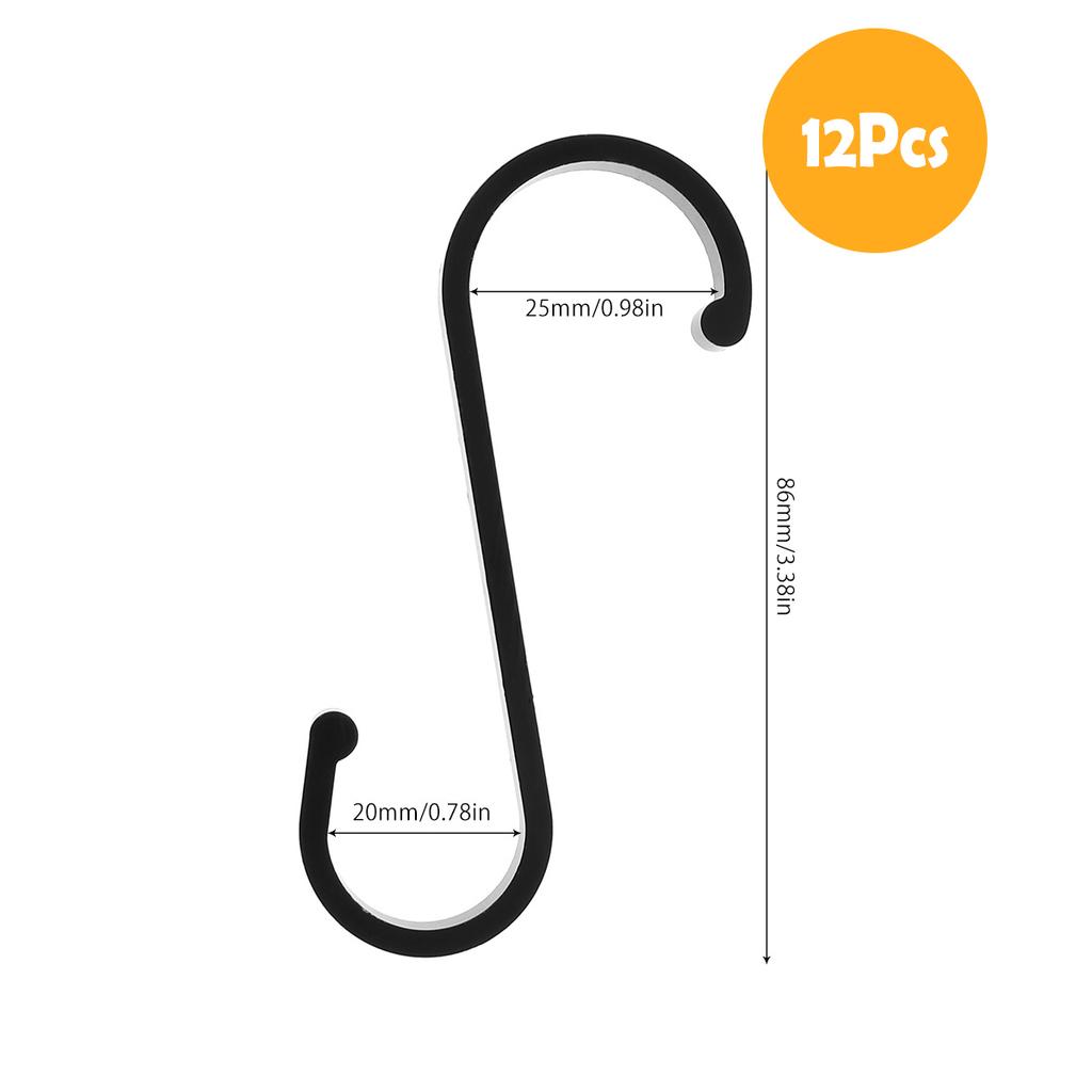 S Hooks Metal S Shape Hooks Heavy Duty 304 Stainless Steel Flat Hooks Hangers For Hanging Plants Pots Pans Closet Garden Kitchen