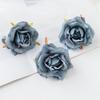 Gerollter Rand Rosenblütenkopf Handgefertigt DIY Künstliche Rosenblüten Peyote Hochzeitsblume Künstliche Requisiten Dekoration Künstliche Blumen