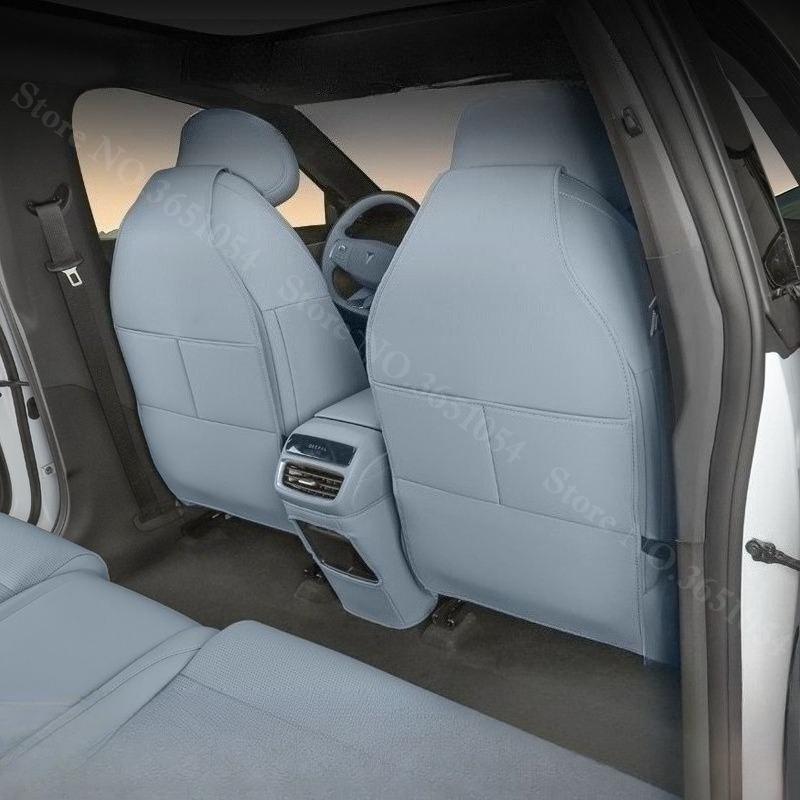 For Changan Deepal S05 2025-2026 Car Leather Seat Kick Mats Pad Rear Row Seat Protection Scratch Dirt Resistant Anti Kick Pad