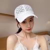 Summer Thin Lace Duckbill Cap Women's Embroidered Flower Mesh Breathable Baseball Cap Sun Protection Hat
