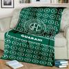 Fußballverein Wappen Aufgedruckte Decken Weiche Flanelldecken für Sofa Bett Geschenke für Männer Frauen Picknickdecke Weihnachtsgeschenke