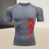 Men's Sports Compression Short-sleeved Body-shaping Top T-shirt - Breathable Fabric Perfect Gift for Father's Day
