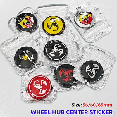 4 szt. 56 mm 60 mm 65 mm Emblematy Środkowe Kół Samochodowych Nakładki Piasty Naklejki Do Fiat 500 Punto Abarth Stilo Palio Bravo Doblo Aegea Strada