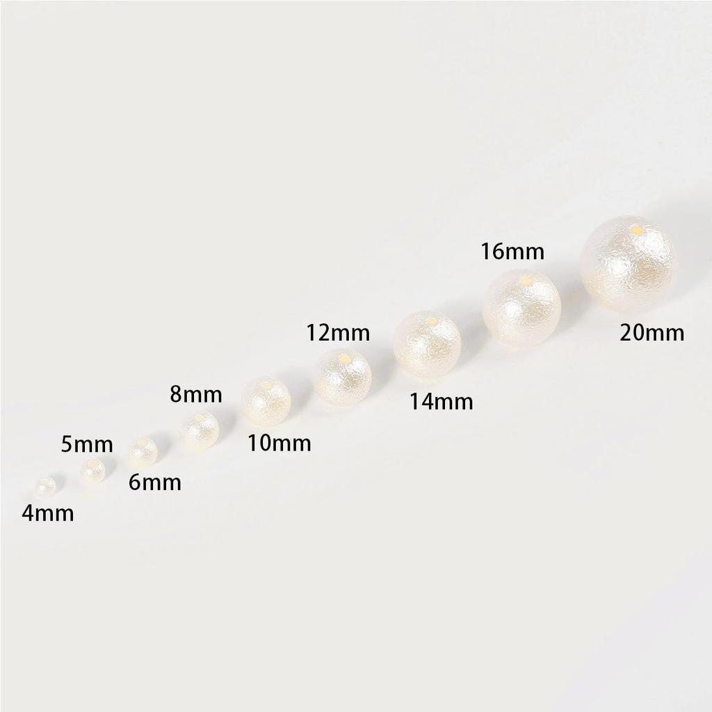 10-500Pcs ABS Wrinkled Pearl Beads for DIY Jewelry Craft Making Home Decoration Art Faux Pearls for Vase Fillers