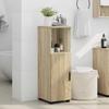 Bathroom Cabinet with Storage Sonoma Oak Finish 30 x 35 x 95 cm