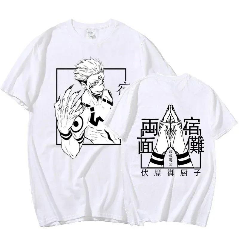 Summer Japanese anime printed T-shirt Fashion anime graphics short sleeve men's casual loose comfortable T-shirt top