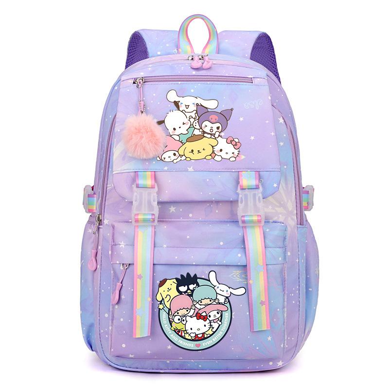 Collection Sweet Xiaoqing Cartoon Peripheral Trend Ridge Protection Backpack Large Capacity Student School Bag