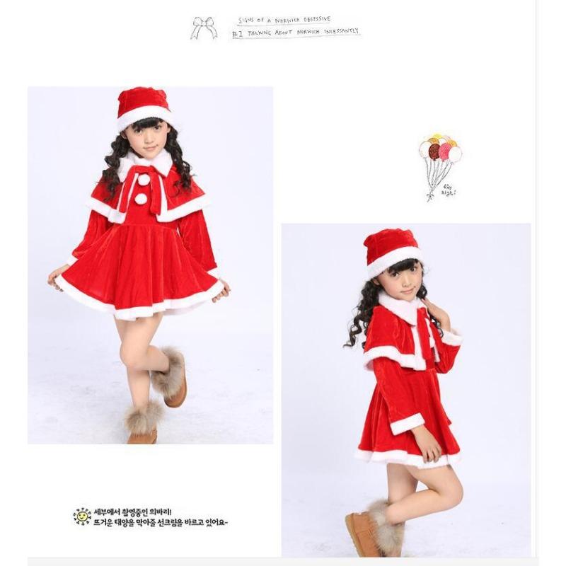 

Рождественские костюмы одежда Санты Взрослая рождественская одежда Детская одежда для выступлений Рождественский костюмный набор 160