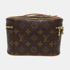 [Pre-Owned] Nice Elegant Shape Lv Monogram Metal Zipper Head Coated Canvas Makeup Bag Handbag Mini - Excellent #1RPE6W2