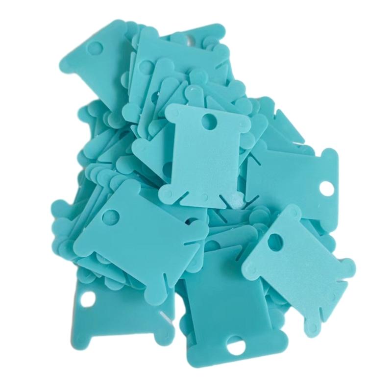 50Pcs Plastic Floss Bobbins Thread Winder, Embroidery Thread Organiser for DIY Embroidery Sewing Thread Storage