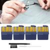 4 Packs 34pcs Wax Guard Filters Cleaning Tool Hearing Aid Wax Guard Filters for Starkey Clear Hearing Amplifier Brush Set