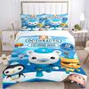Octonauts Abenteuer Quest Druck 3-teiliges Bettwäsche-Set Bettbezug mit 2 Kissenbezügen Zuhause Geburtstagsgeschenk