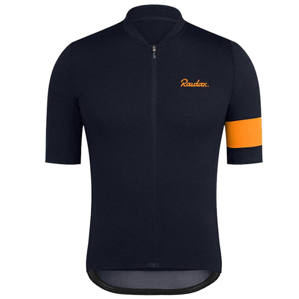 

Raudax Men Short Sleeve Cycling Jersey Sets Ropa Ciclismo Hombre Summer Cycling Clothing Triathlon Bib Shorts Suit Bike Uniform S оранжевый