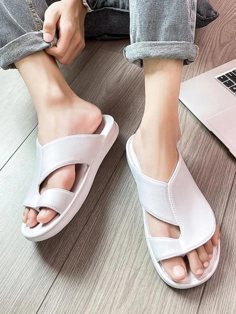 Fashion Beach Soft Male Slipper Men's Shoe Pvc Slides Platform Sabot High Quality Fashion Summer Sale Comfortable Casual 2025 Style Fun