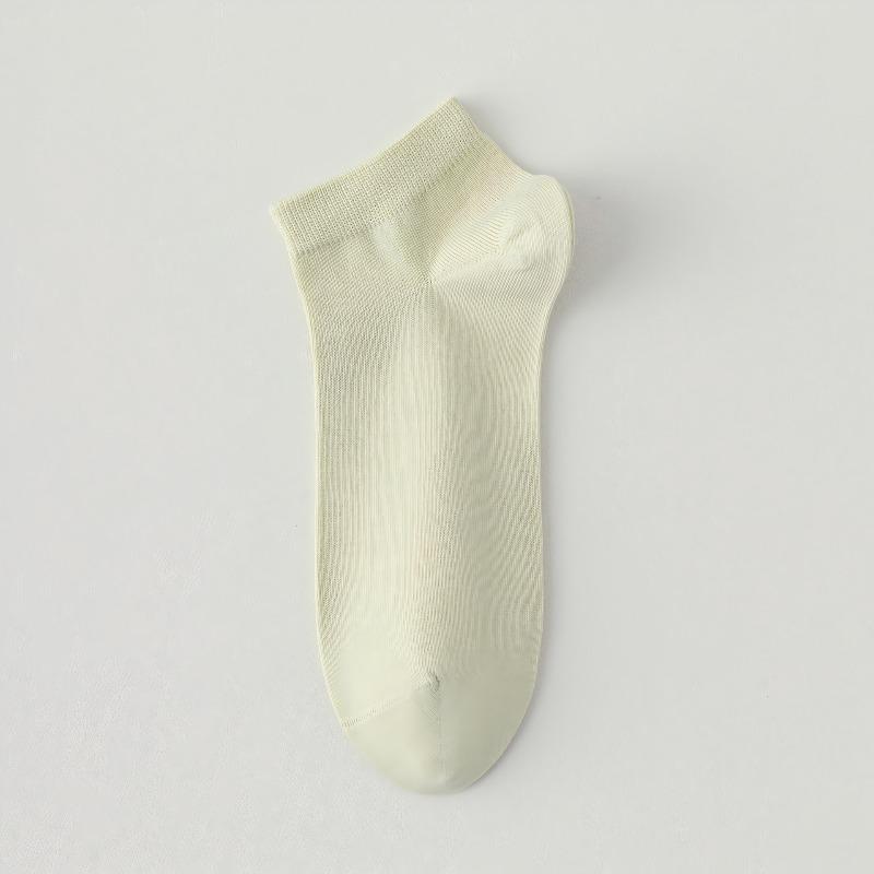 White Children's Summer Short Socks Made of Pure Cotton, Without Bones. Summer Odor-proof Socks, Antibacterial and Breathable Cotton Socks, Boat .