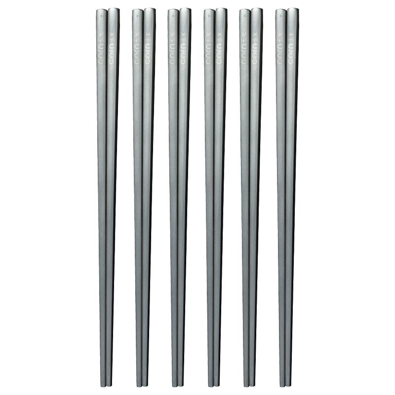 CORN Food-Grade Reusable Chopsticks 5 Pairs