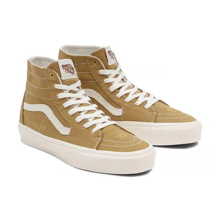 Vans Sk8-Hi Tapered Eco Theory - Mustard Gold Unisex Sneakers Tan VN0A4U16ASW