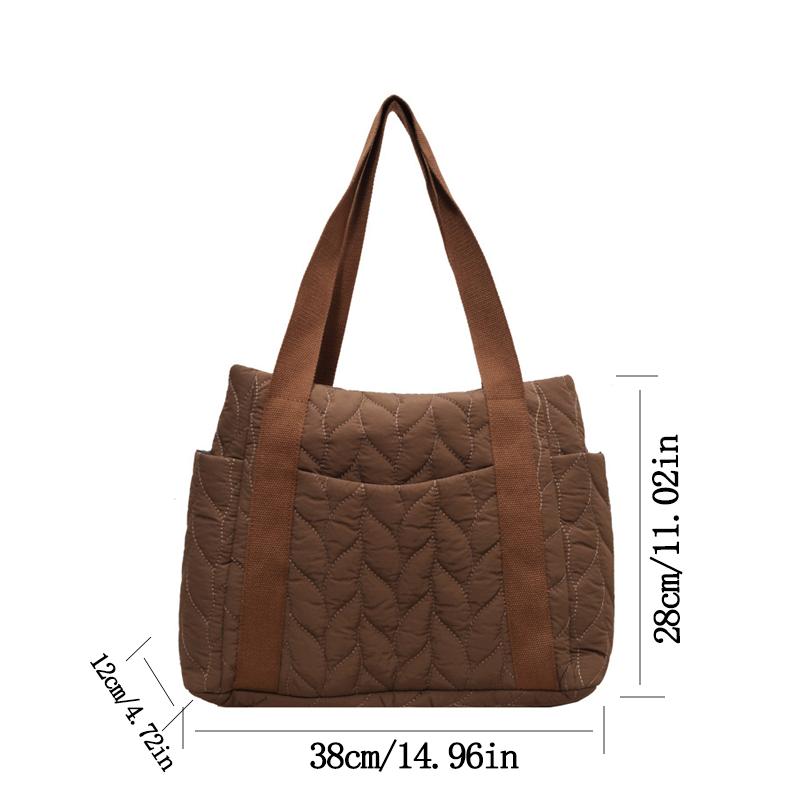 Minimalist Women's Shoulder Bags Large Capacity Multiple Pocket Tote Bag Daily Commuting Handbag For Women