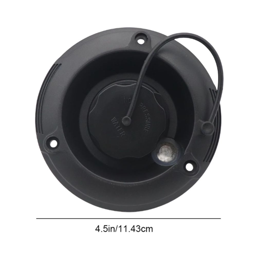 Round Gravity Fresh Water Fill Hatch Black Camper Fresh Water Gravity Hatch  RV Parts