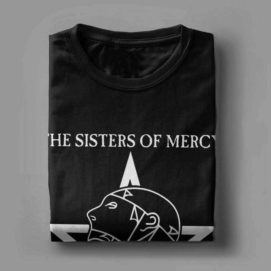 1984 The Sisters Of Mercy Camiseta Masculina Algodão Vintage Camiseta Gola Redonda Manga Curta Vestuário Nova Chegada
