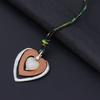 Necklace Retro Simple Love Shape Premium Sweater Chain Female Alloy Long Necklace