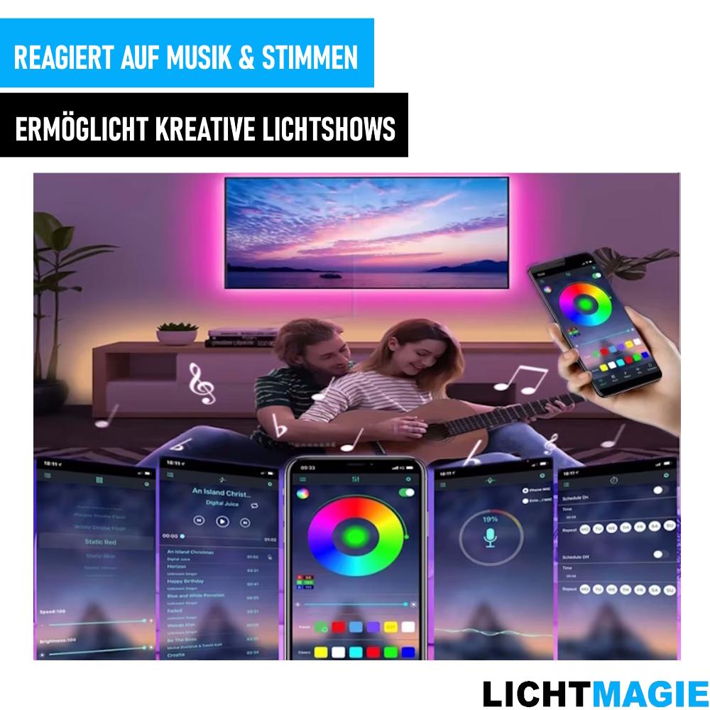 SVĚTELNÁ MAGIE 10m LED pásek RGB lišta proužek pás světlo svítidlo světelný řetěz